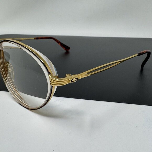 Christian Dior Eyeglasses 2863 41 Gold & Tortoise Red 56 []16-140 - Picture 4 of 16